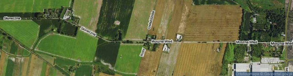 Zdjęcie satelitarne Krosna-Parcela ul.