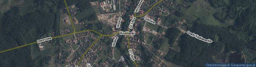 Zdjęcie satelitarne Kruklanki ul.
