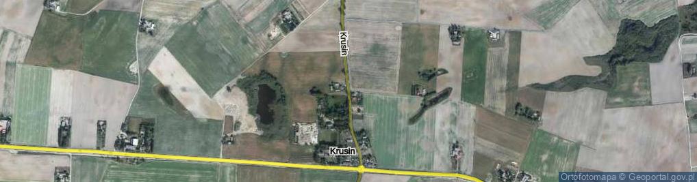 Zdjęcie satelitarne Krusin ul.