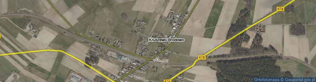 Zdjęcie satelitarne Kruszewo-Brodowo ul.