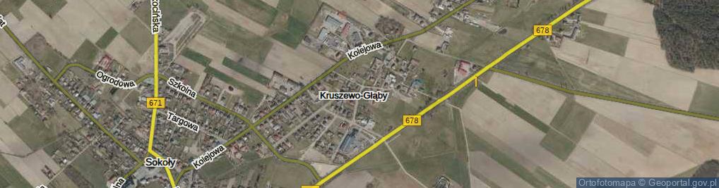 Zdjęcie satelitarne Kruszewo-Głąby ul.