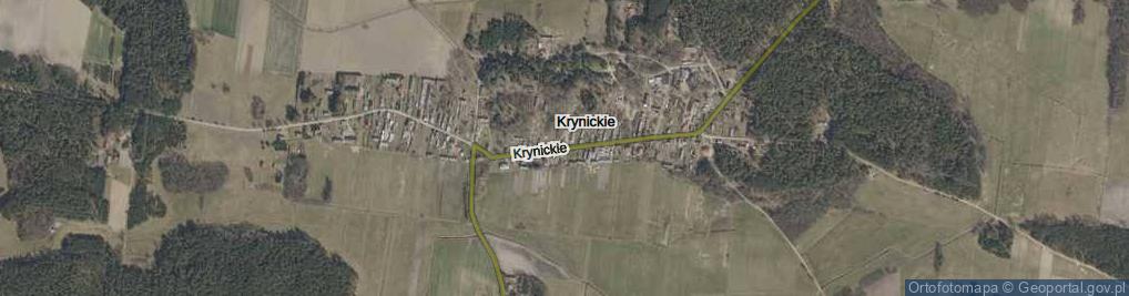 Zdjęcie satelitarne Krynickie ul.