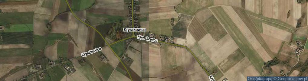 Zdjęcie satelitarne Kryszkowice ul.