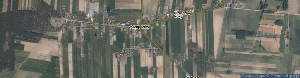 Zdjęcie satelitarne Krzepczów Stary ul.