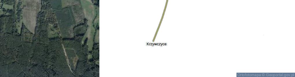 Zdjęcie satelitarne Krzywczyce ul.