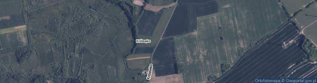 Zdjęcie satelitarne Królewko ul.