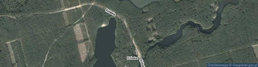 Zdjęcie satelitarne Krówka ul.