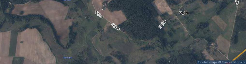 Zdjęcie satelitarne Krężno ul.