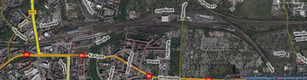 Zdjęcie satelitarne Króla Kazimierza Wielkiego ul.