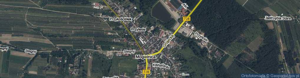 Zdjęcie satelitarne Krzyżowa ul.