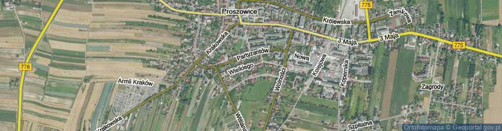 Zdjęcie satelitarne Króla Kazimierza Wielkiego ul.
