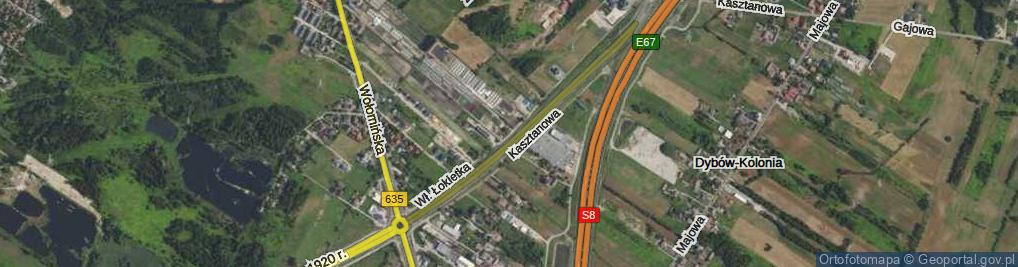 Zdjęcie satelitarne Króla Władysława Łokietka ul.