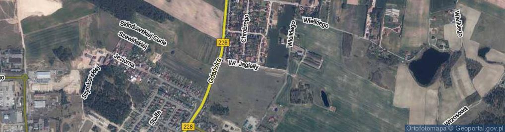 Zdjęcie satelitarne Króla Władysława Jagiełły ul.