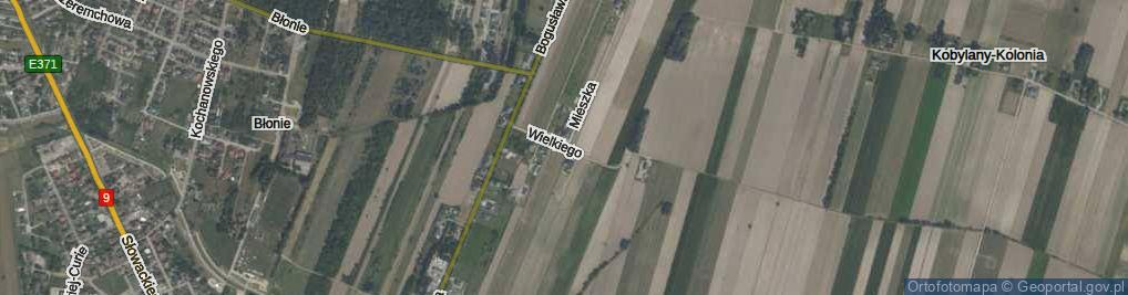 Zdjęcie satelitarne Króla Kazimierza Wielkiego ul.