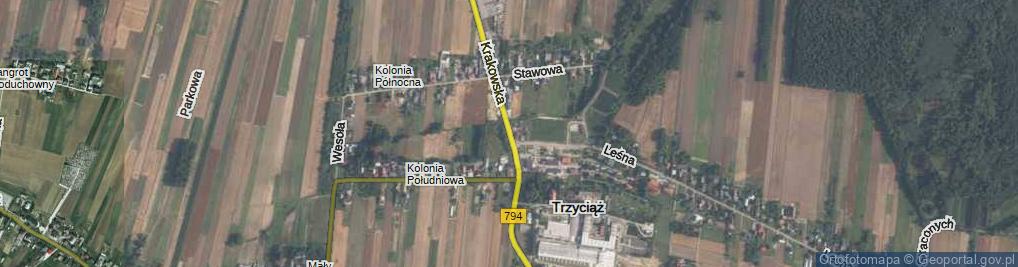 Zdjęcie satelitarne Krakowska ul.