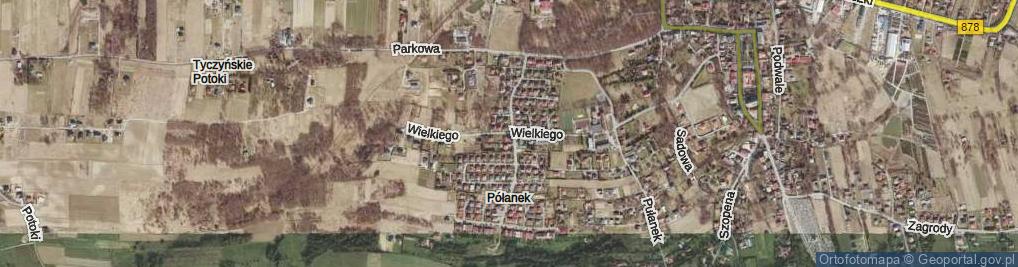 Zdjęcie satelitarne Króla Kazimierza Wielkiego ul.