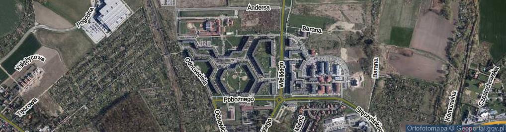 Zdjęcie satelitarne Króla Władysława Łokietka ul.