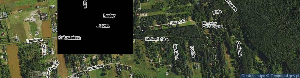 Zdjęcie satelitarne Krakowiańska ul.
