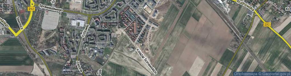 Zdjęcie satelitarne Książąt Ścinawskich ul.