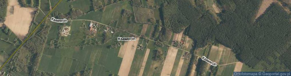 Zdjęcie satelitarne Ksawercin ul.