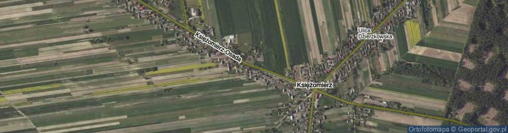 Zdjęcie satelitarne Księżomierz-Osada ul.