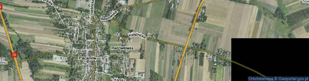 Zdjęcie satelitarne Książnicka ul.