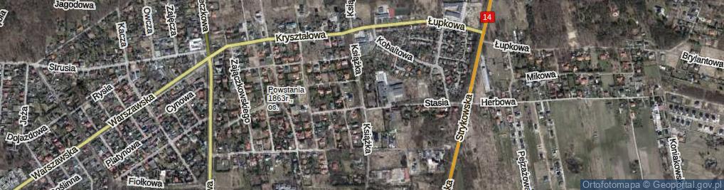 Zdjęcie satelitarne Książka Antoniego ul.