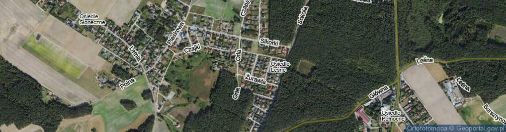 Zdjęcie satelitarne Kukułki ul.