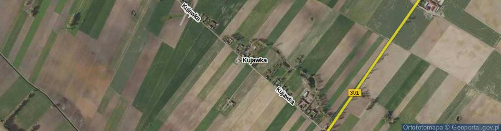Zdjęcie satelitarne Kujawka ul.