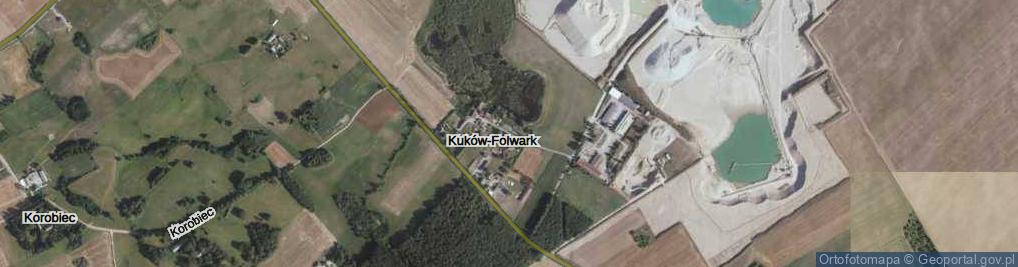 Zdjęcie satelitarne Kuków-Folwark ul.