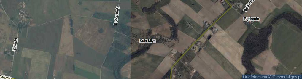 Zdjęcie satelitarne Kula-Młyn ul.