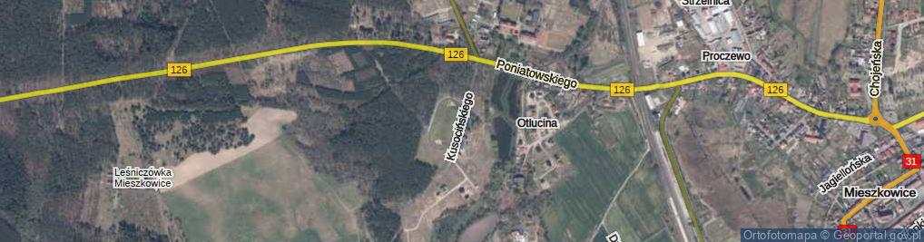 Zdjęcie satelitarne Kusocińskiego Janusza ul.