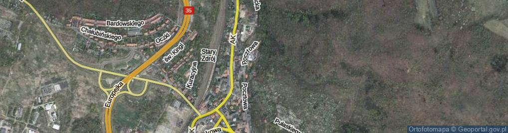 Zdjęcie satelitarne Kujawska ul.