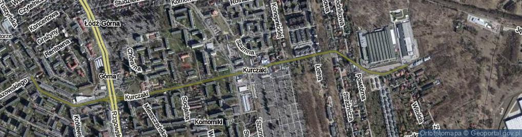Zdjęcie satelitarne Kurczaki ul.