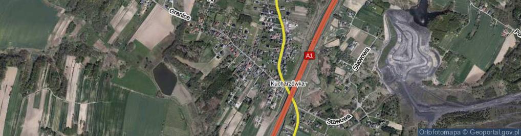 Zdjęcie satelitarne Kucharzówka ul.