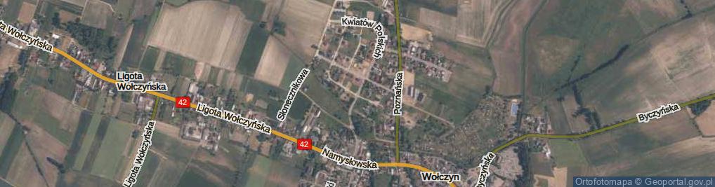 Zdjęcie satelitarne Kwiatów Polskich ul.