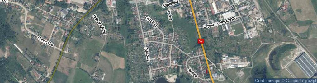 Zdjęcie satelitarne Lazurowa ul.