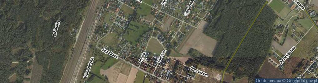 Zdjęcie satelitarne Łabędzia ul.