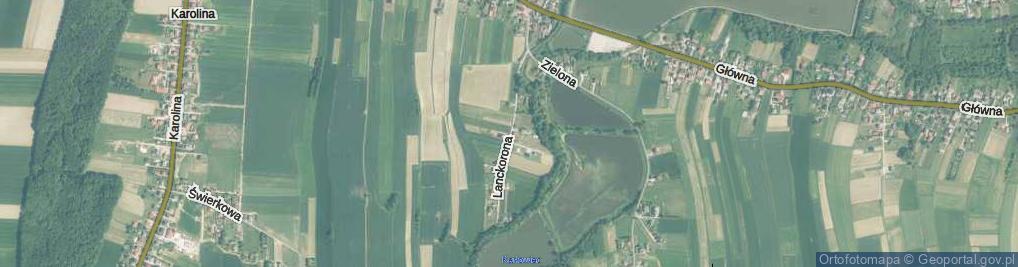 Zdjęcie satelitarne Lanckorona ul.