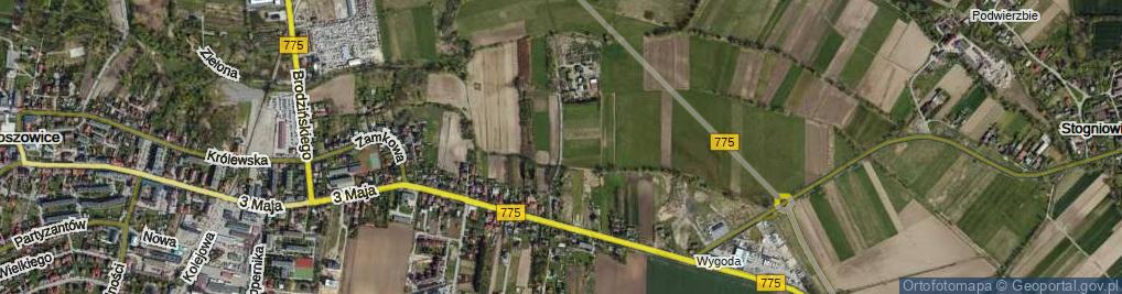 Zdjęcie satelitarne Łąkowa ul.