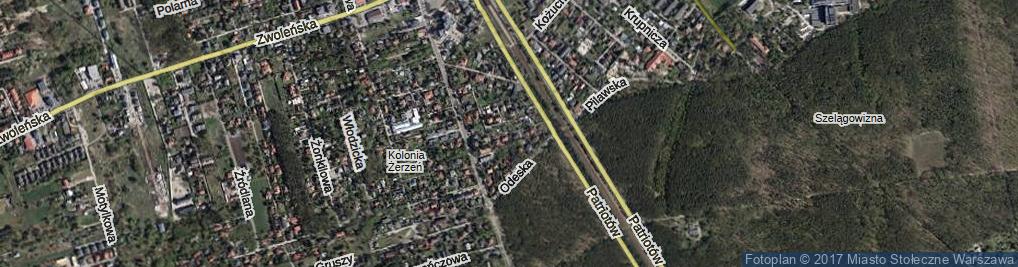 Zdjęcie satelitarne Łańcucka ul.