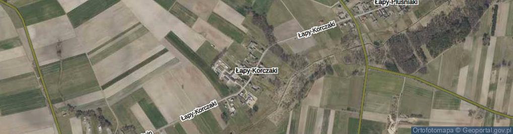 Zdjęcie satelitarne Łapy-Korczaki ul.