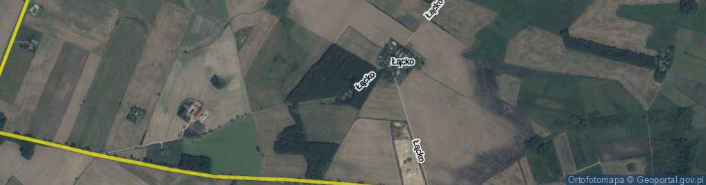 Zdjęcie satelitarne Łącko ul.