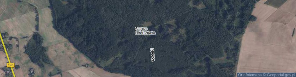Zdjęcie satelitarne Leśnictwo Czajcze ul.
