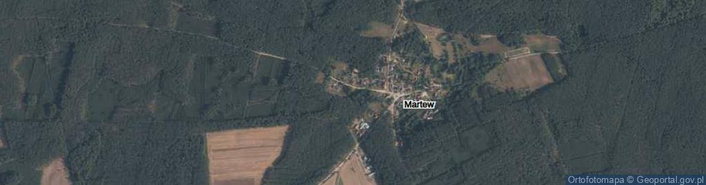 Zdjęcie satelitarne Leśnictwo Martew ul.