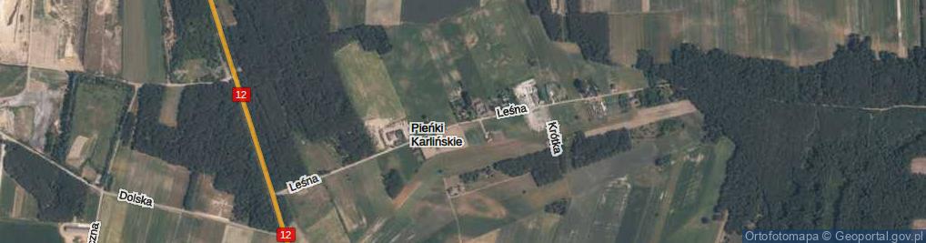 Zdjęcie satelitarne Leśna ul.