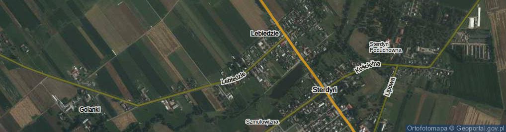 Zdjęcie satelitarne Lebiedzie ul.