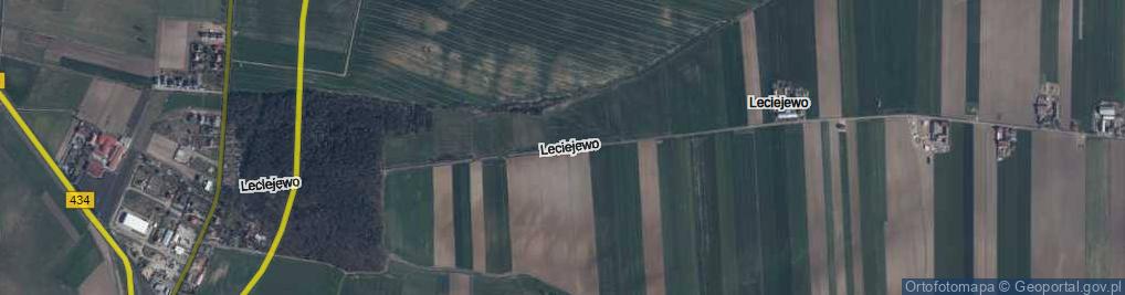 Zdjęcie satelitarne Leciejewo ul.