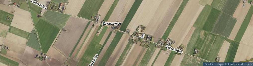 Zdjęcie satelitarne Lekarzewice ul.
