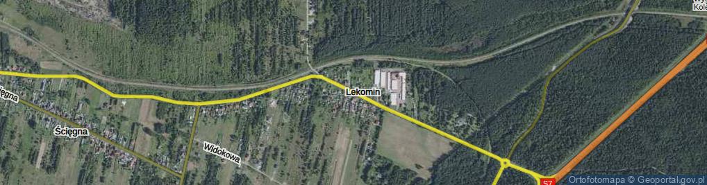 Zdjęcie satelitarne Lekomin ul.